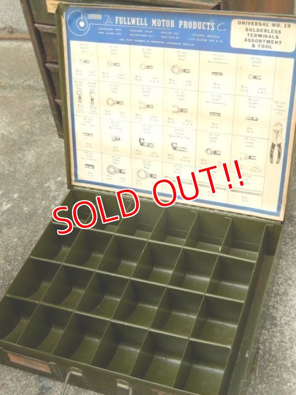 画像5: dp-170422-27 Vintage Metal Parts Cabinet