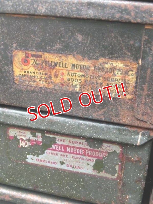 画像3: dp-170422-27 Vintage Metal Parts Cabinet