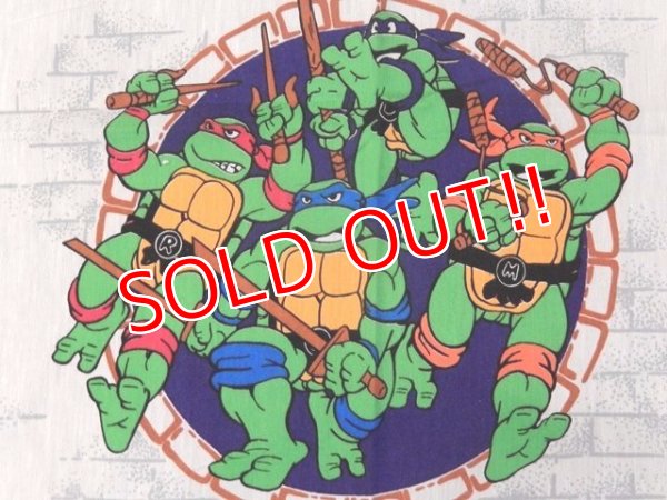 画像5: ct-170511-07 Teenage Mutant Ninja Turtles / 1990's Flat Sheet (Twin size)