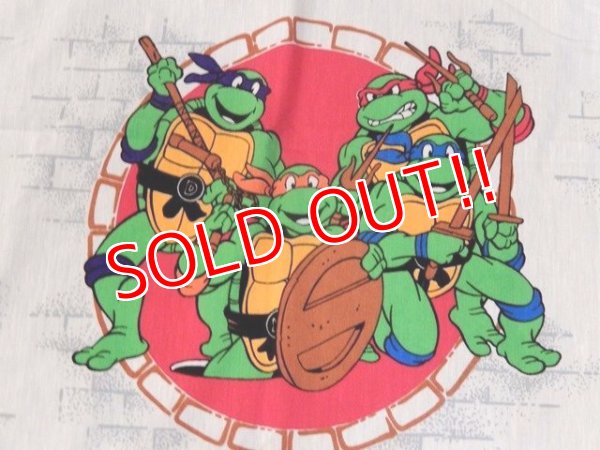 画像2: ct-170511-07 Teenage Mutant Ninja Turtles / 1990's Flat Sheet (Twin size)