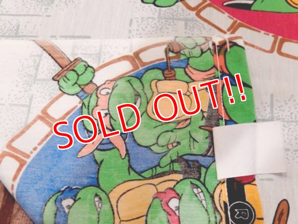 画像9: ct-170511-07 Teenage Mutant Ninja Turtles / 1990's Flat Sheet (Twin size)