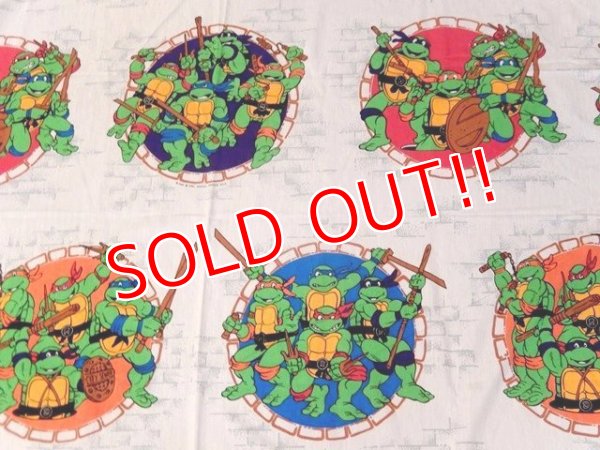 画像6: ct-170511-07 Teenage Mutant Ninja Turtles / 1990's Flat Sheet (Twin size)