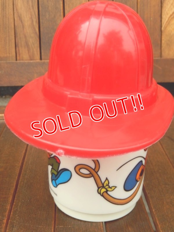 画像6: ct-170511-25 Mickey Mouse & Goofy / Disneyland 1970's Firefighter Plastic Mug