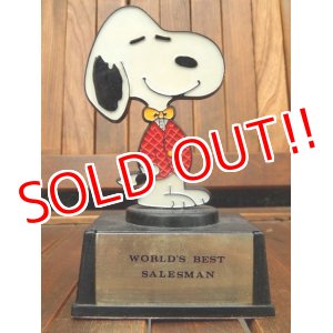 画像: ct-170511-21 Snoopy / AVIVA 70's Trophy "World's Best Salesman"