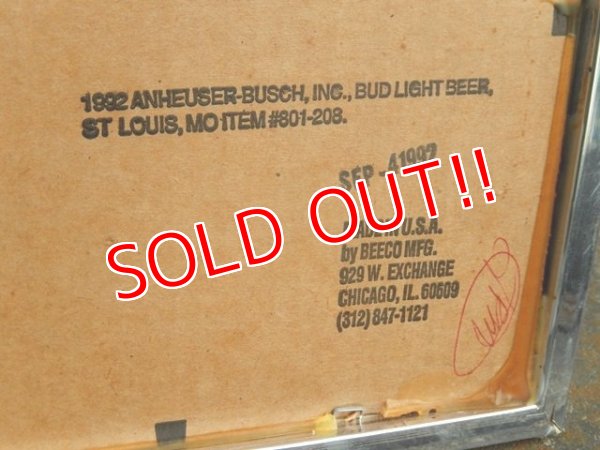画像9: dp-170511-10 BUD LIGHT / 1992 Pub Mirror