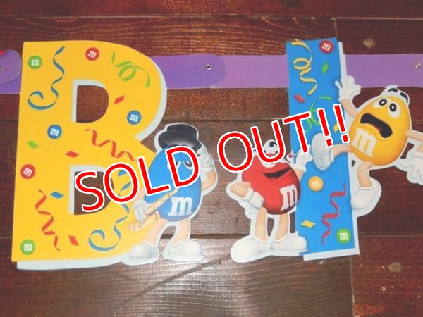 画像8: ct-140429-39 Mars / m&m's 2000's HAPPY BIRTHDAY Garland