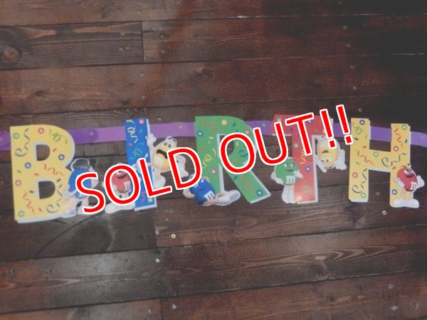 画像2: ct-140429-39 Mars / m&m's 2000's HAPPY BIRTHDAY Garland