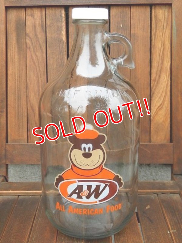 画像1: ct-170511-01 A&W / Root Beer 2000's Half Gallon Bottle