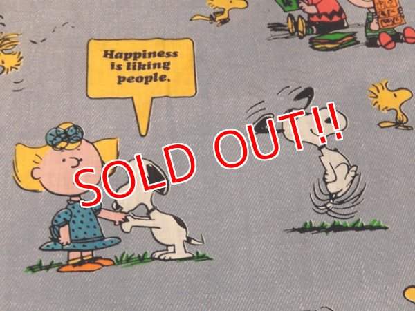 画像5: ct-170601-12 PEANUTS / 1970's Flat Sheet (Twin)