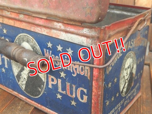 画像10: dp-170601-15 George Washington / 1910-1920 Cut Plug Smoke Can