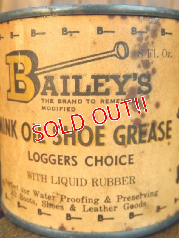 画像2: dp-170601-32 Bailey's / 1960's Shoe Grease Can
