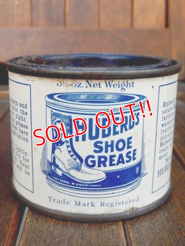 画像1: dp-170601-31 Huberd's / 1960's Shoe Grease Can