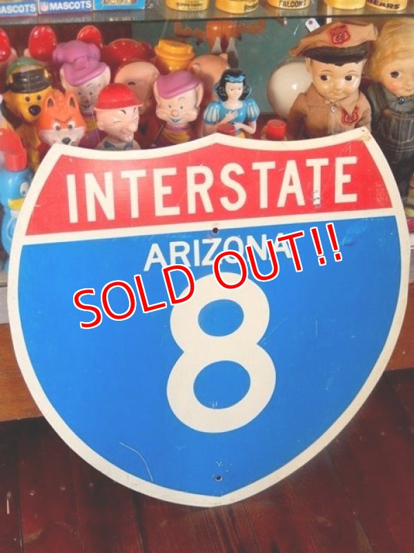 画像1: dp-170601-14 INTERSTATE Sign "ARIZONA 8"