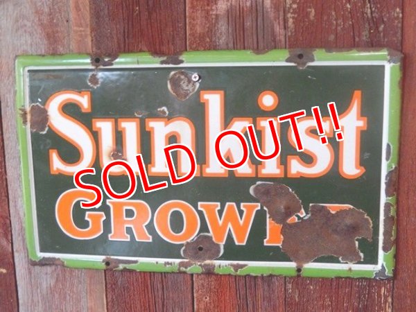 画像1: dp-170601-07 Sunkist / 1930's-1940's Porcelain Sign