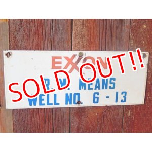 画像: dp-170601-12 EXXON / 1960's Metal Sign