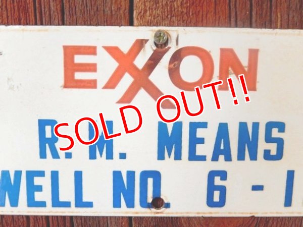 画像2: dp-170601-12 EXXON / 1960's Metal Sign