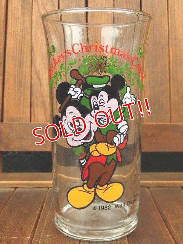 画像1: gs-170605-01 Mickey Mouse & Morty / Coca Cola "Mickey's Christmas Carol" 1982 Glass