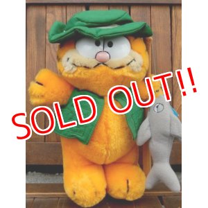 画像: ct-170605-24 Garfield / R.DAKIN 1980's Plush Doll "Fisherman"