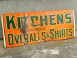 画像1: dp-170701-17 KITCHEN'S OVERALLS & SHIRTS / 1950's Sign