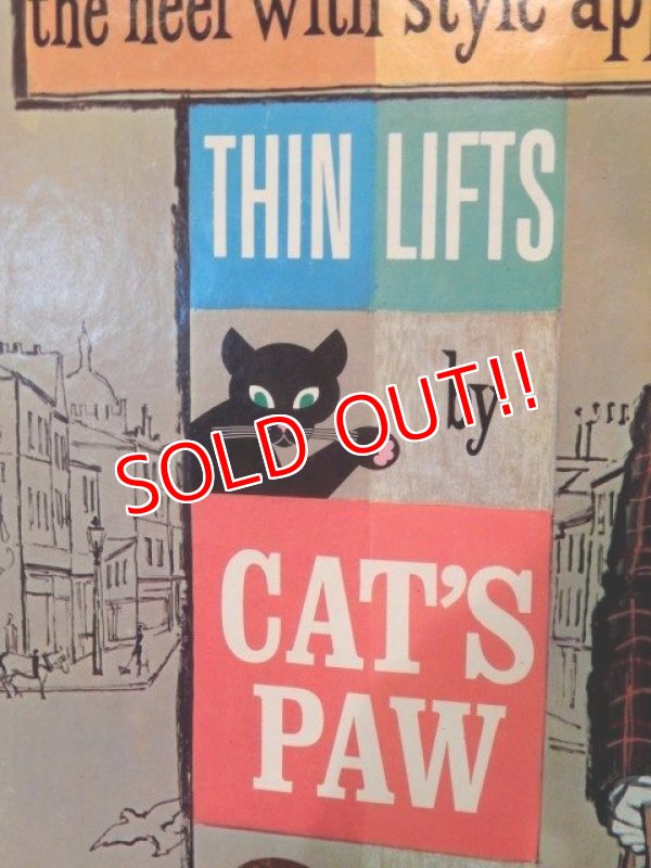 画像2: dp-170701-26 Cat's Paw / 1950's-1960's Cardboard Sign