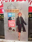 画像1: dp-170701-26 Cat's Paw / 1950's-1960's Cardboard Sign