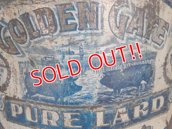 画像2: dp-170701-05 Golden Gate Pure Lard / 1930's Lard Can