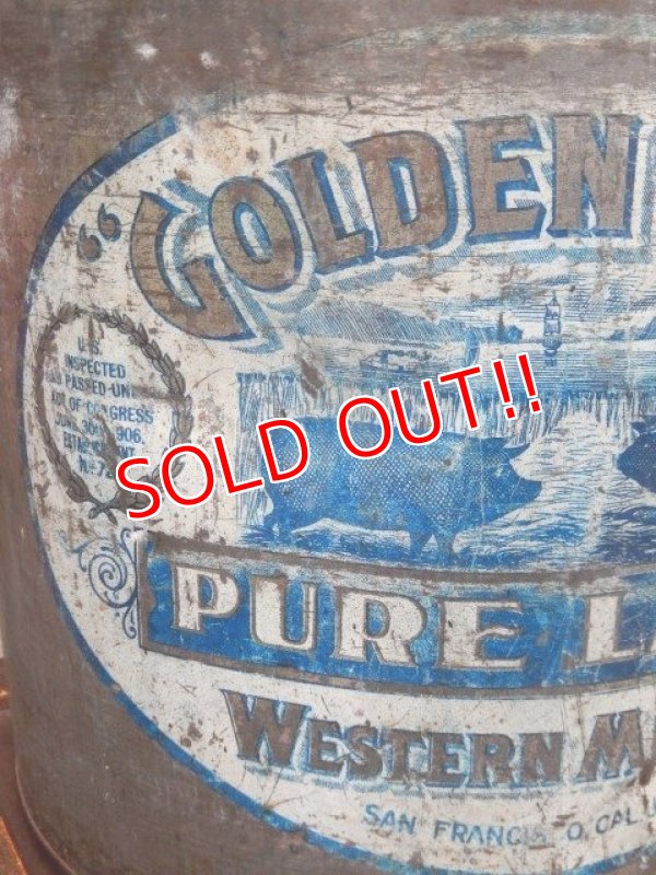 画像3: dp-170701-05 Golden Gate Pure Lard / 1930's Lard Can