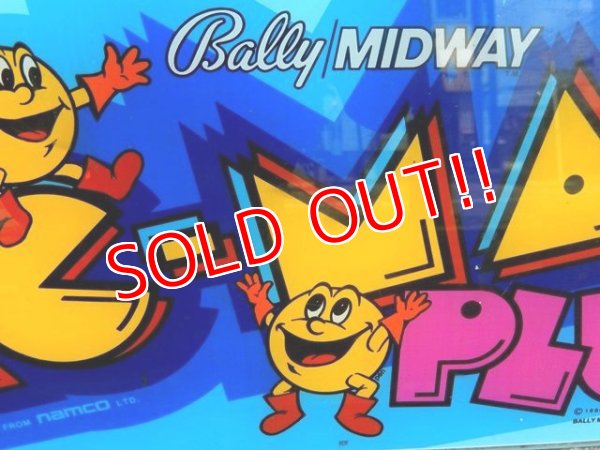 画像3: ct-170701-35 PAC-MAN PLUS / 1980's Arcade Game Sign