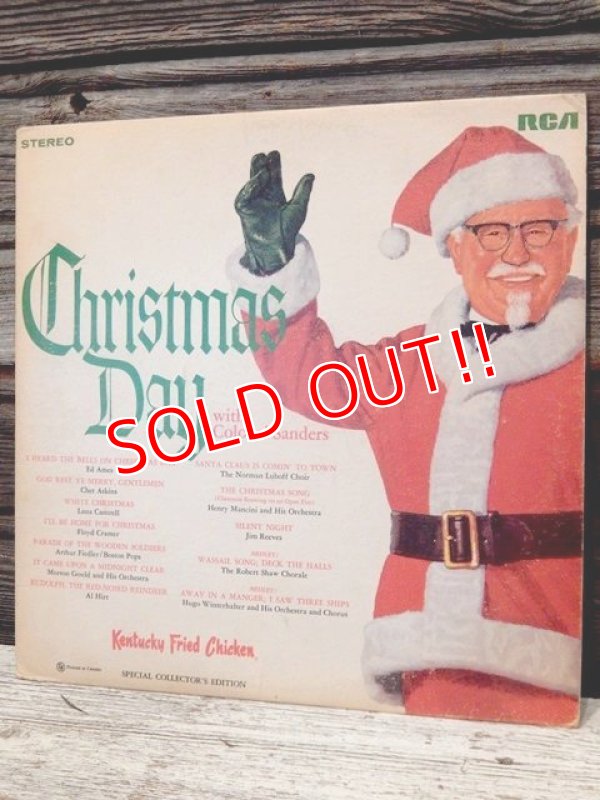 画像1: ct-170701-08 Kentucky Fried Chicken(KFC) / Colonel Sanders 1960's Christmas Song Record