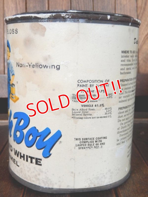 画像3: dp-170803-29 Dutch Boy / Vintage Diamond White Enamel Can