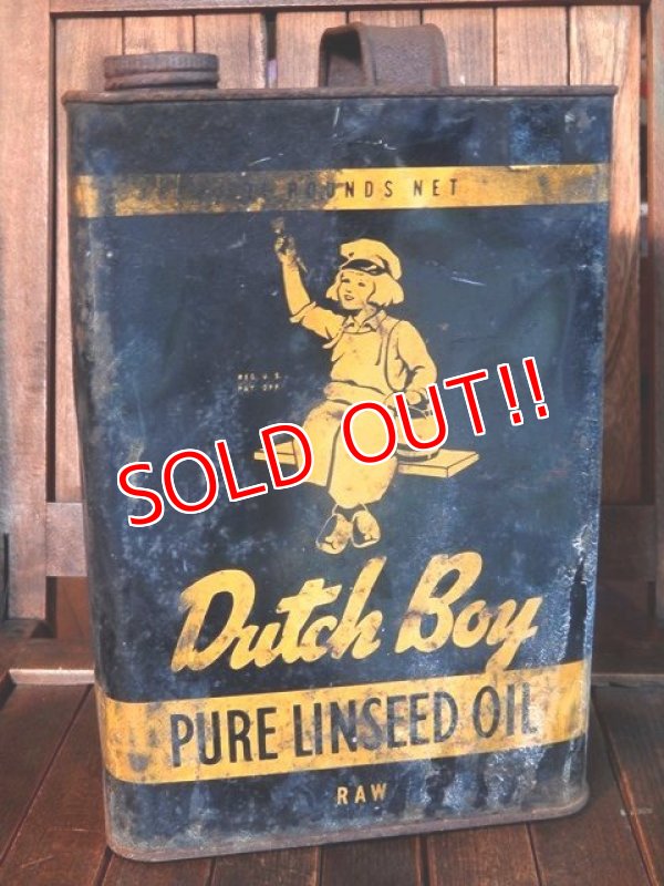 画像1: dp-170803-16 Dutch Boy / Vintage Pure Linseed Oil Can 