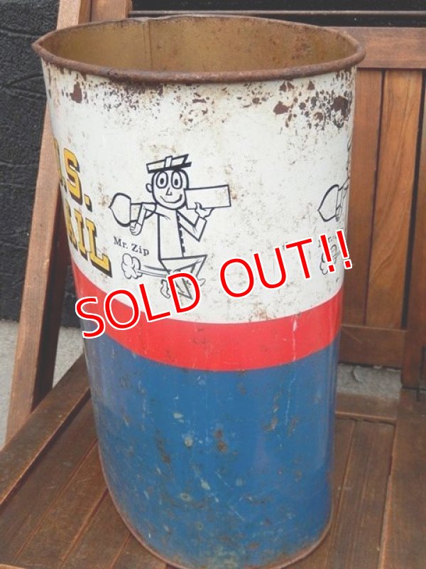 画像7: dp-170803-27 Mr.ZIP / 1960's Metal Trash Box