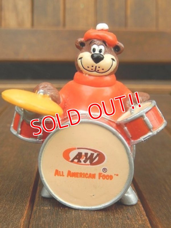 画像1: ct-170803-44 A&W / Great Root Bear 2000's PVC "Drummer"