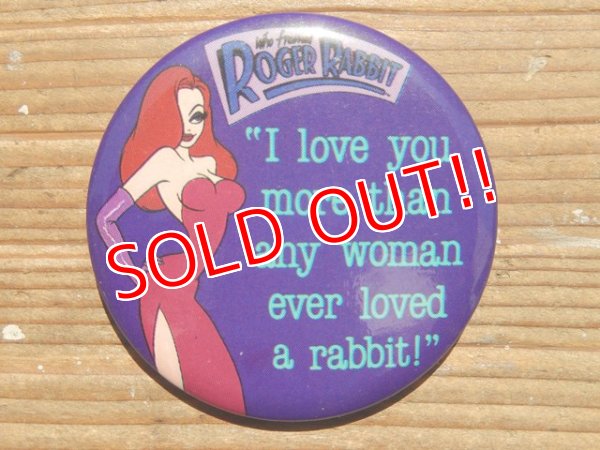 画像1: ct-141216-12 Roger Rabbit / 1987 Pinback (K)