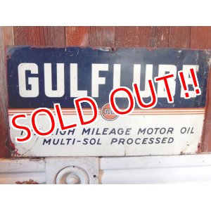 画像: dp-170901-06 GULF/ 1940's Metal Sign
