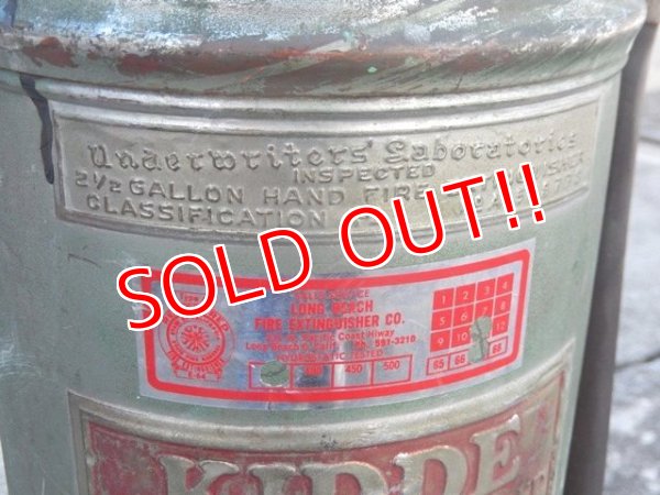 画像4: dp-170901-10 1940's Metal Fire Extinguisher