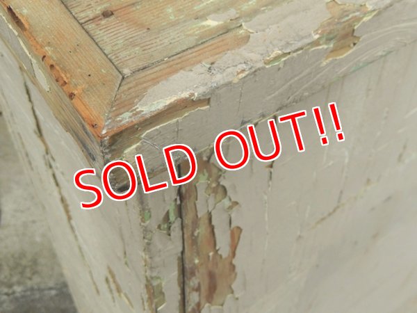 画像13: dp-170810-27 Milk Paint Vintage Wood Cabinet