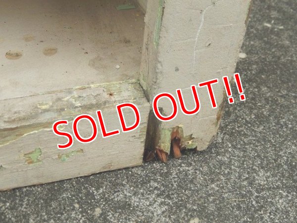 画像10: dp-170810-27 Milk Paint Vintage Wood Cabinet