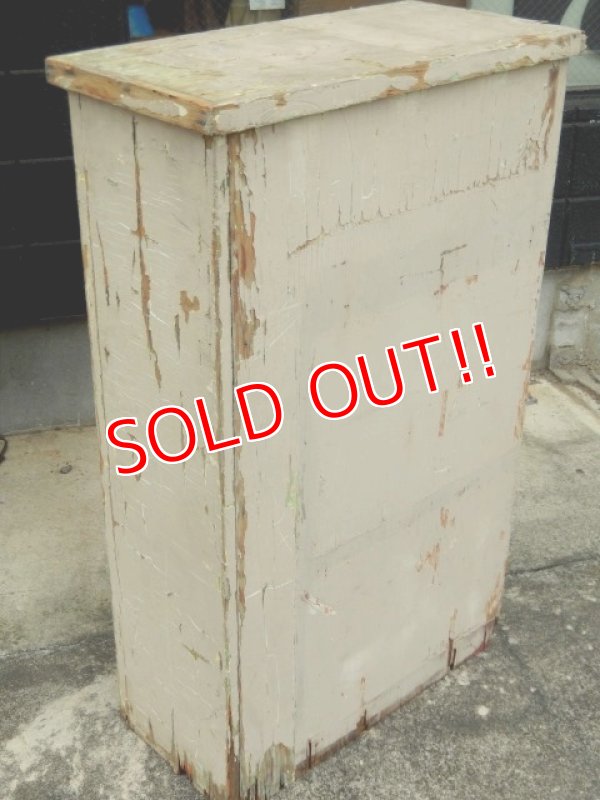 画像12: dp-170810-27 Milk Paint Vintage Wood Cabinet
