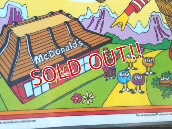 画像5: ct-171001-14 McDonald's / 1981 Place Mat