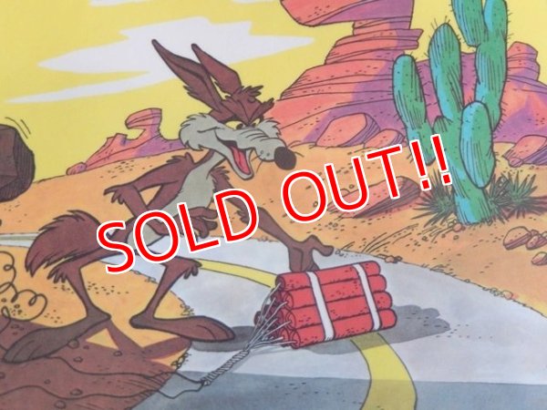 画像2: ct-171001-22 Looney Tunes / PEPSI 1976 Place Mat "Road Runner & Wile E. Coyote"