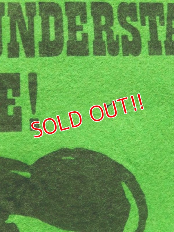 画像4: ct-171001-08 PEANUTS / 1960's Banner "Lucy" Green