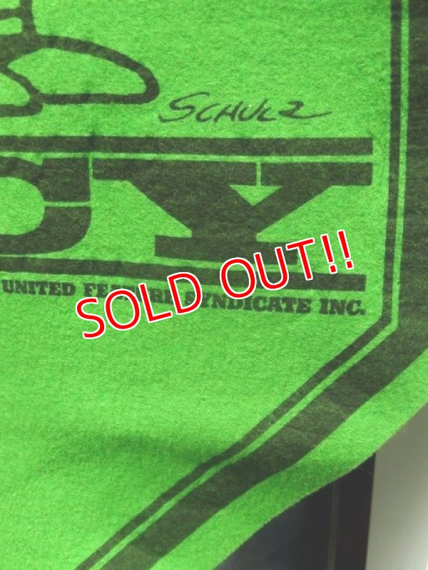 画像5: ct-171001-08 PEANUTS / 1960's Banner "Lucy" Green