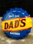 画像1: dp-171001-05 DAD'S ROOT BEER / 1990's Botte Cap Sign