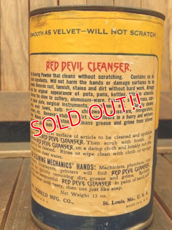 画像5: dp-171001-08 RED DEVIL CLEANSER / 1950's Can