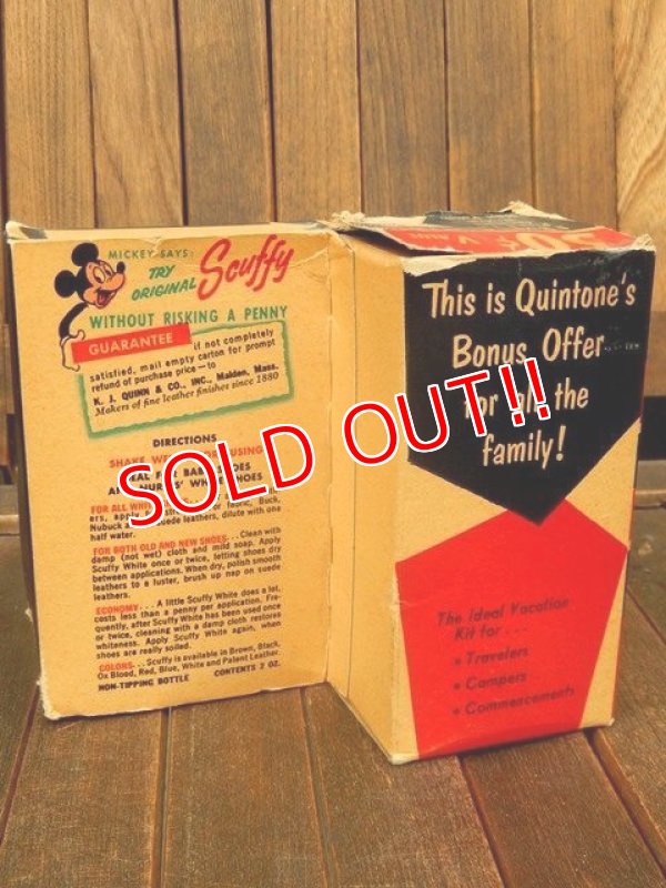 画像5: ct-171001-28 Mickey Mouse / 1950's Scuffy White Shoes Polish