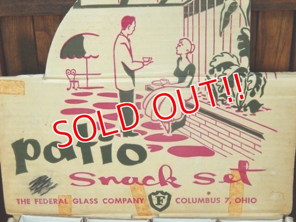 画像8: kt-170605-04 Federal / 1960's Patio 8 Piece Snack Set