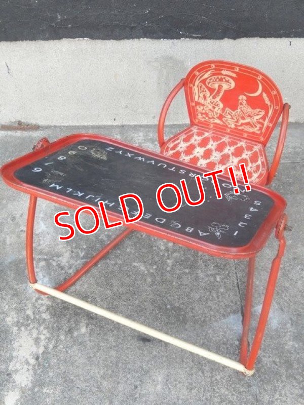 画像2: dp-171001-18 Vintage Kids Chair w/Chalk Board