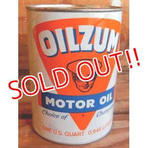 画像: dp-171020-18 OILZUM / 1970's 1QT Motor Oil Can