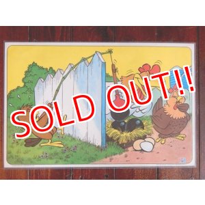 画像: ct-171001-19 Looney Tunes / PEPSI 1976 Place Mat "Henery Hawk & Foghorn Leghorn"